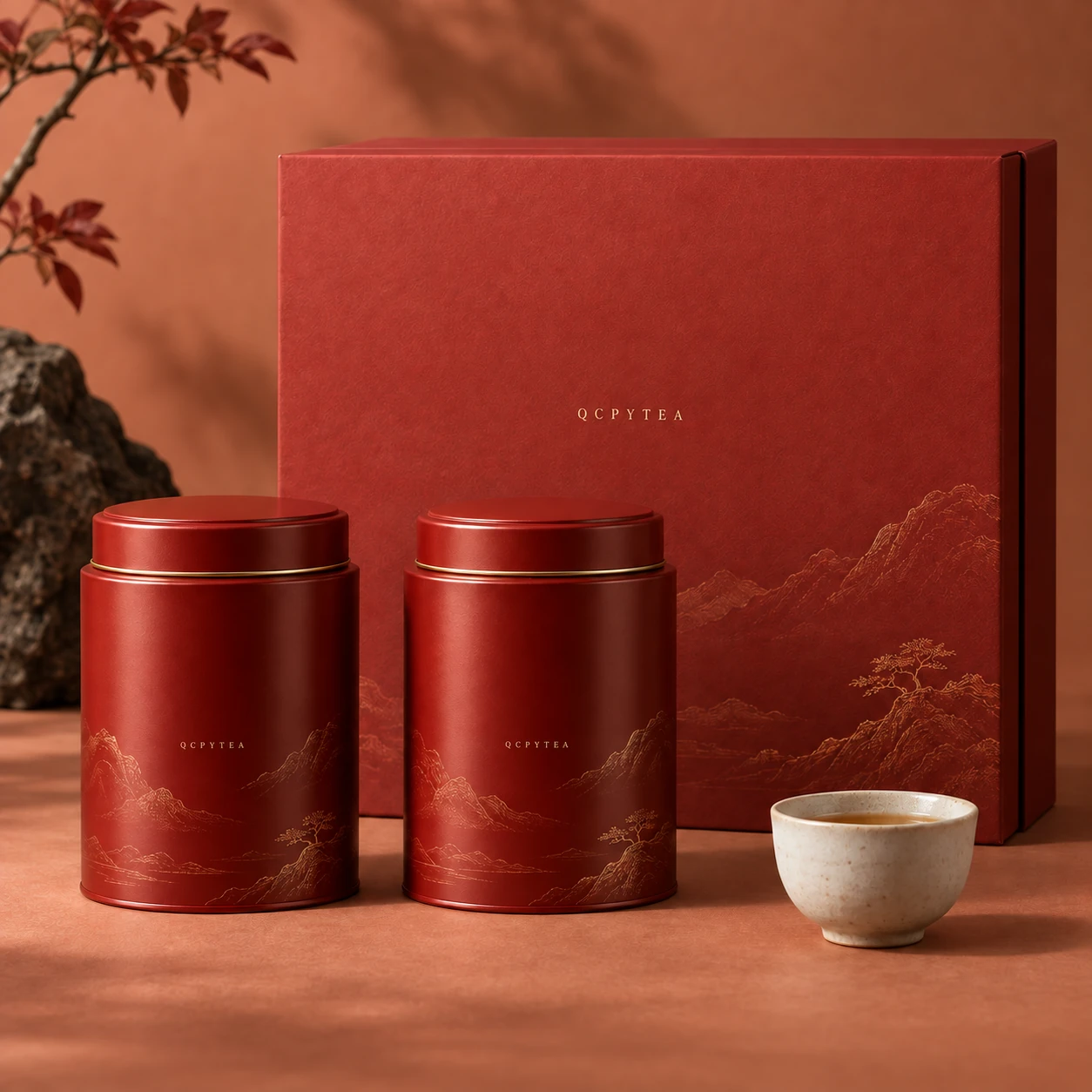 相见欢茶礼包装概念图